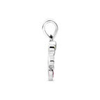 Anhänger Einhorn Emaille 15 mm Silber rhodiniert