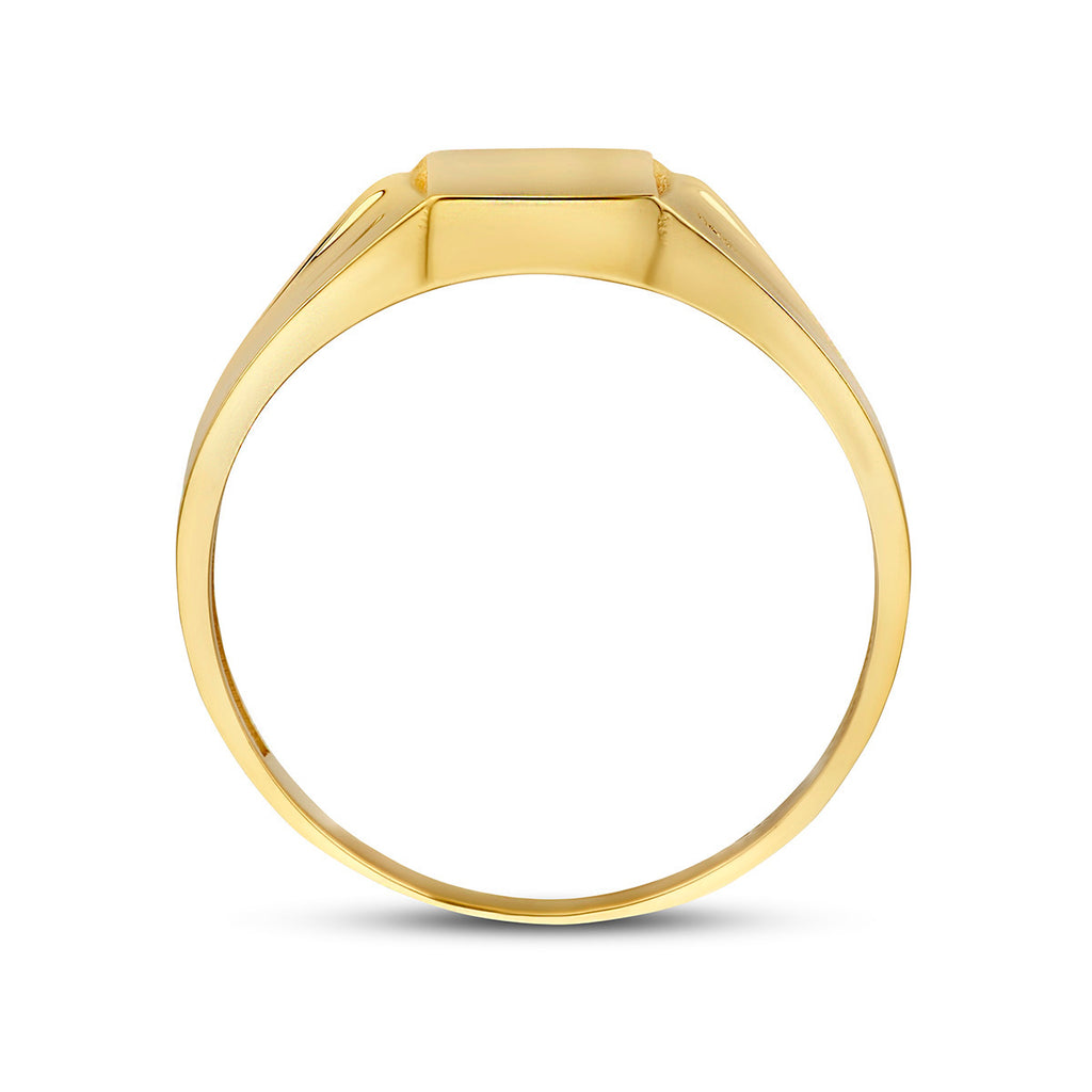 Gravurring 14K Gelbgold