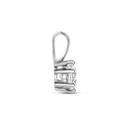 Anhänger Zirkonia 12 mm 14K Weißgold