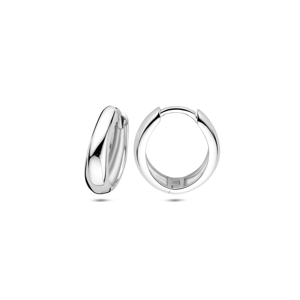 Creolen 15 mm rhodiniertes Silber