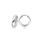 Creolen 15 mm rhodiniertes Silber