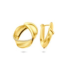 klapoorringen zirkonia poli/mat 21,5 mm 1 micron zilver verguld (geel)