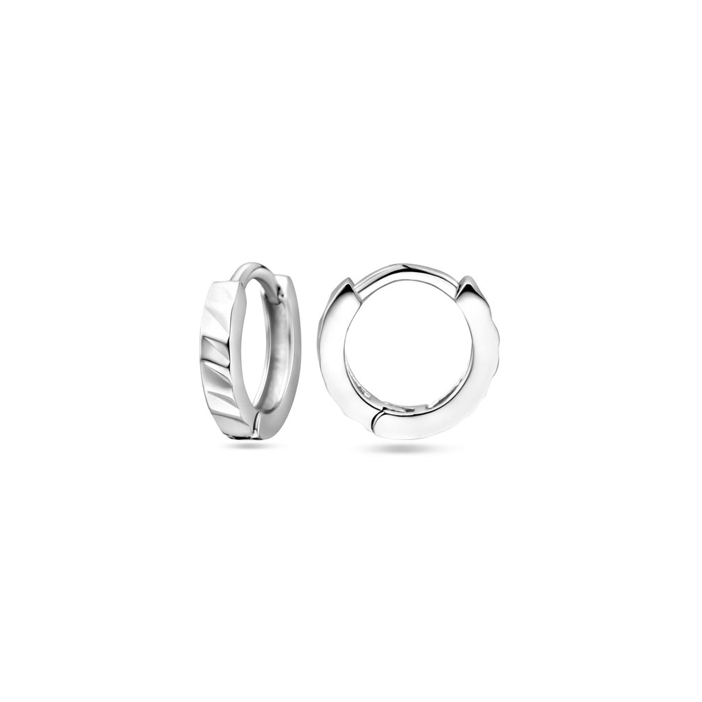 klapoorringen vlak 12 mm zilver gerhodineerd