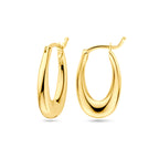 9k oorringen 20 mm 9K geel