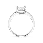 Ring Zirkonia Silber rhodiniert