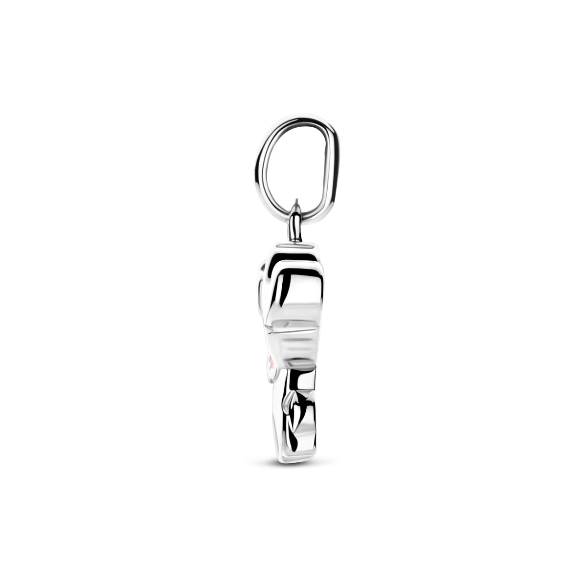 Anhänger Emaille Elefant Zirkonia 17 mm Silber rhodiniert