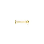 flat back piercing bol 2 mm 14K geelgoud
