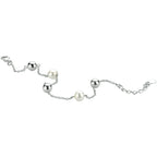 armband parel 16 + 3 cm zilver gerhodineerd