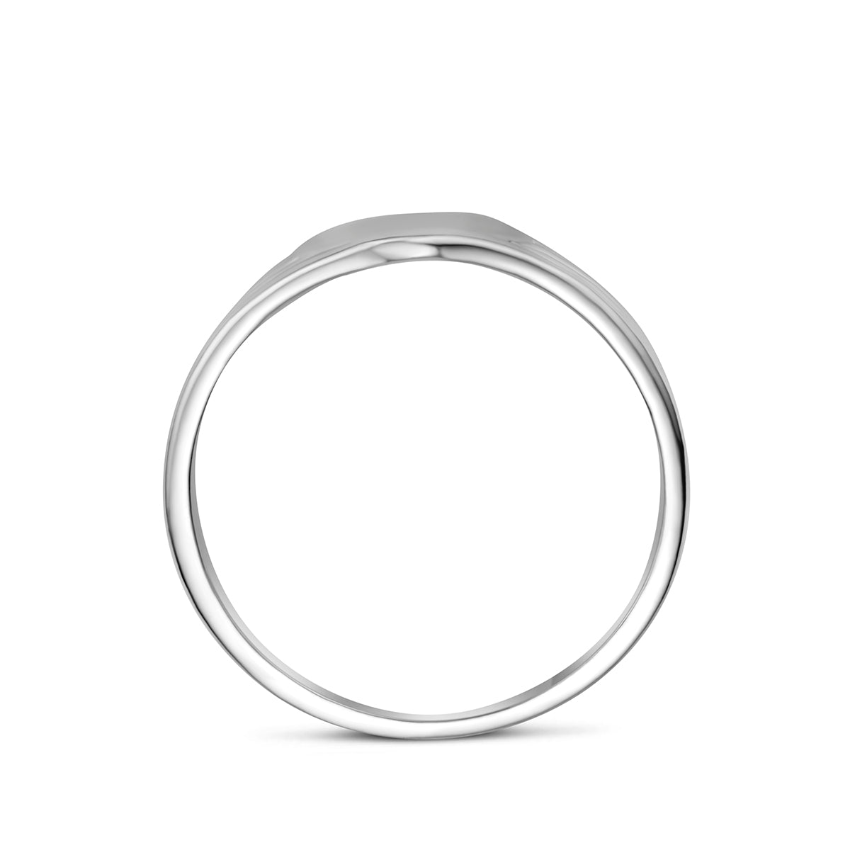 graveerring massief zilver wit