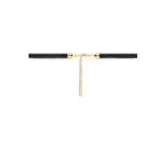 Halskette Herz 38 + 6 cm 3 Mikron versilbert (mit Gummi/Nylon/Leder)