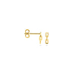 oorknoppen schakel 7 mm 14K geelgoud