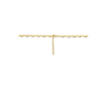 collier hartjes 41 + 4 cm 3 micron zilver verguld (geel)