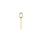 hanger kruis 14 mm 14K geelgoud