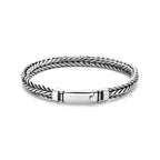 Armband Oxi Fuchsschwanz 7 mm Silber oxidiert