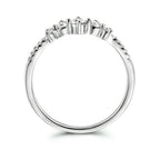 Ring Zirkonia Silber rhodiniert