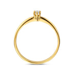 ring lab grown diamant 0.05ct g vs 14K geelgoud