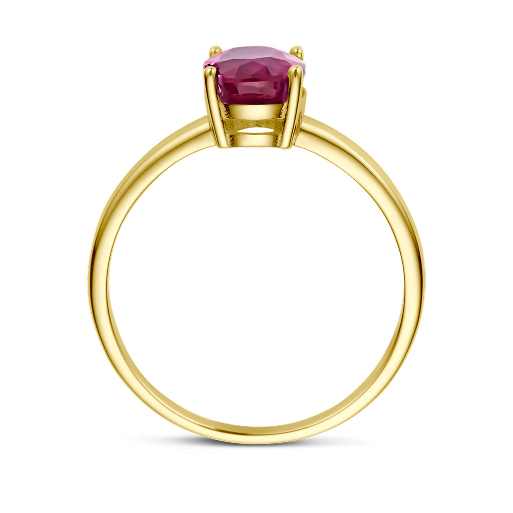 ring robijn 14K geelgoud
