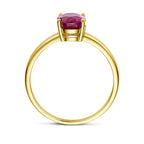 ring robijn 14K geelgoud