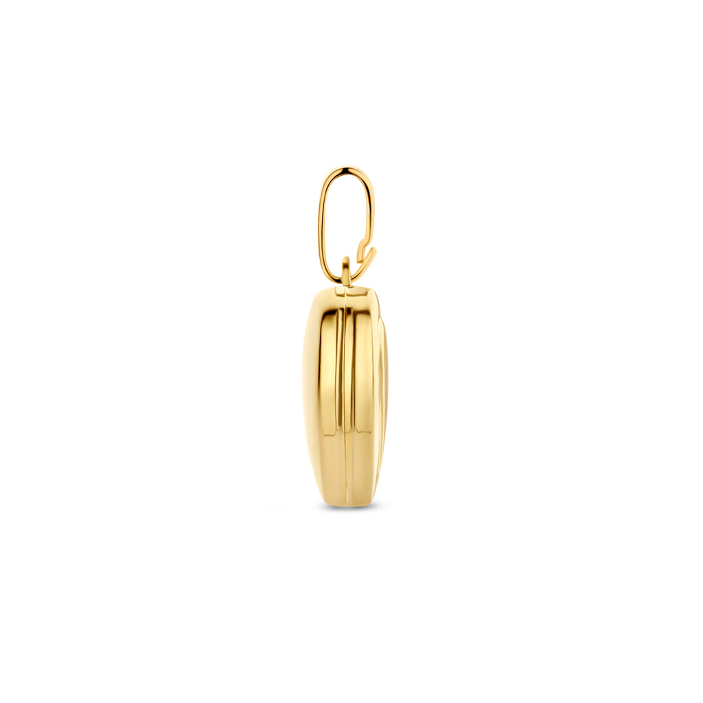 medaillon hart 14K geelgoud