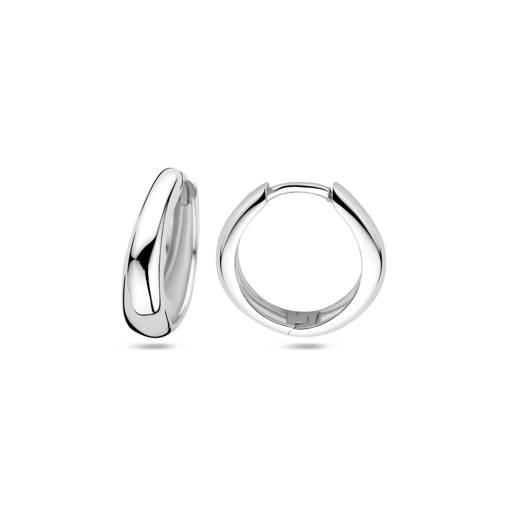 klapoorringen 16,5 mm zilver gerhodineerd