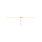 collier rondjes lab grown diamant 0.09ct g vs 40 - 42 - 44 cm 14K geelgoud