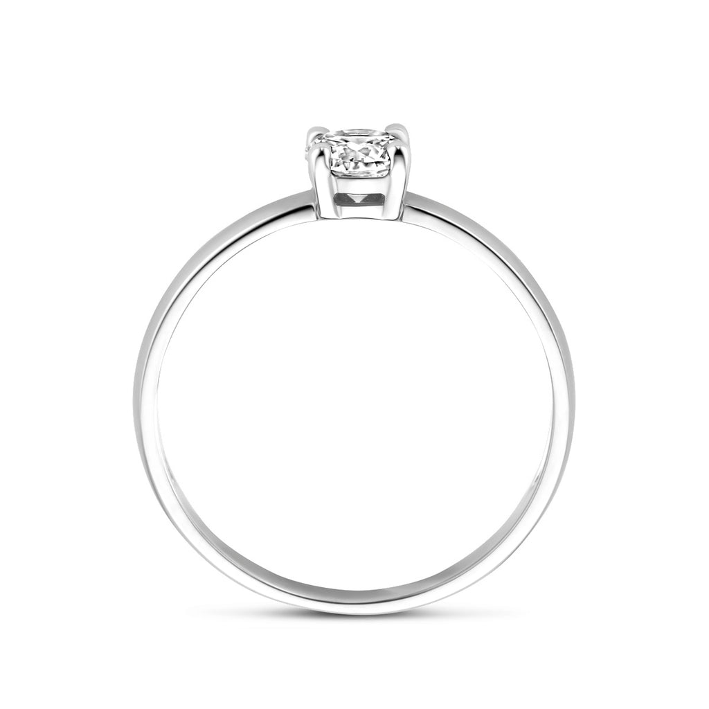 Ring Zirkonia 14K Weißgold
