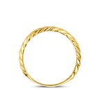 9k ring gedraaid 9K geel - gedraaid