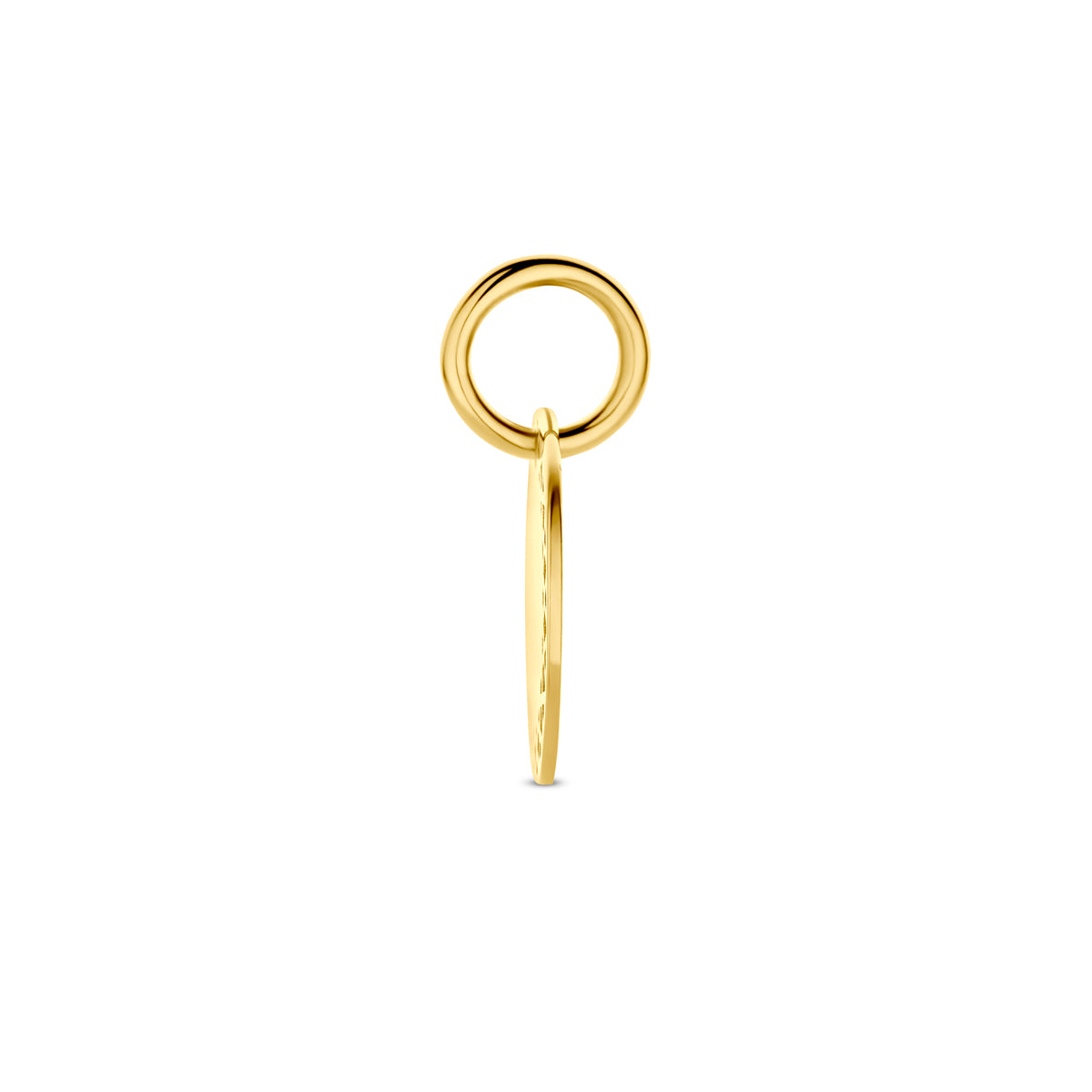 Gravuranhänger 15 mm 14K Gelbgold