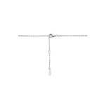 collier hartje zirkonia 41 - 43 - 45 cm zilver gerhodineerd