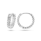 klapoorringen 13,5 mm zilver gerhodineerd
