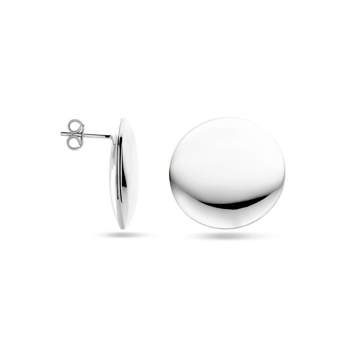 Ohrstecker 23 mm Silber rhodiniert