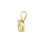 hanger groen amethist 10,5 mm 14K geelgoud - druppel/komma/pegel