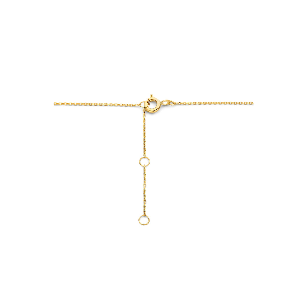 Halskette Kleeblatt 40 - 42 - 44 cm 14K Gelbgold