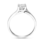 Ring Zirkonia Silber rhodiniert