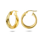 oorringen 21 mm 14K geelgoud