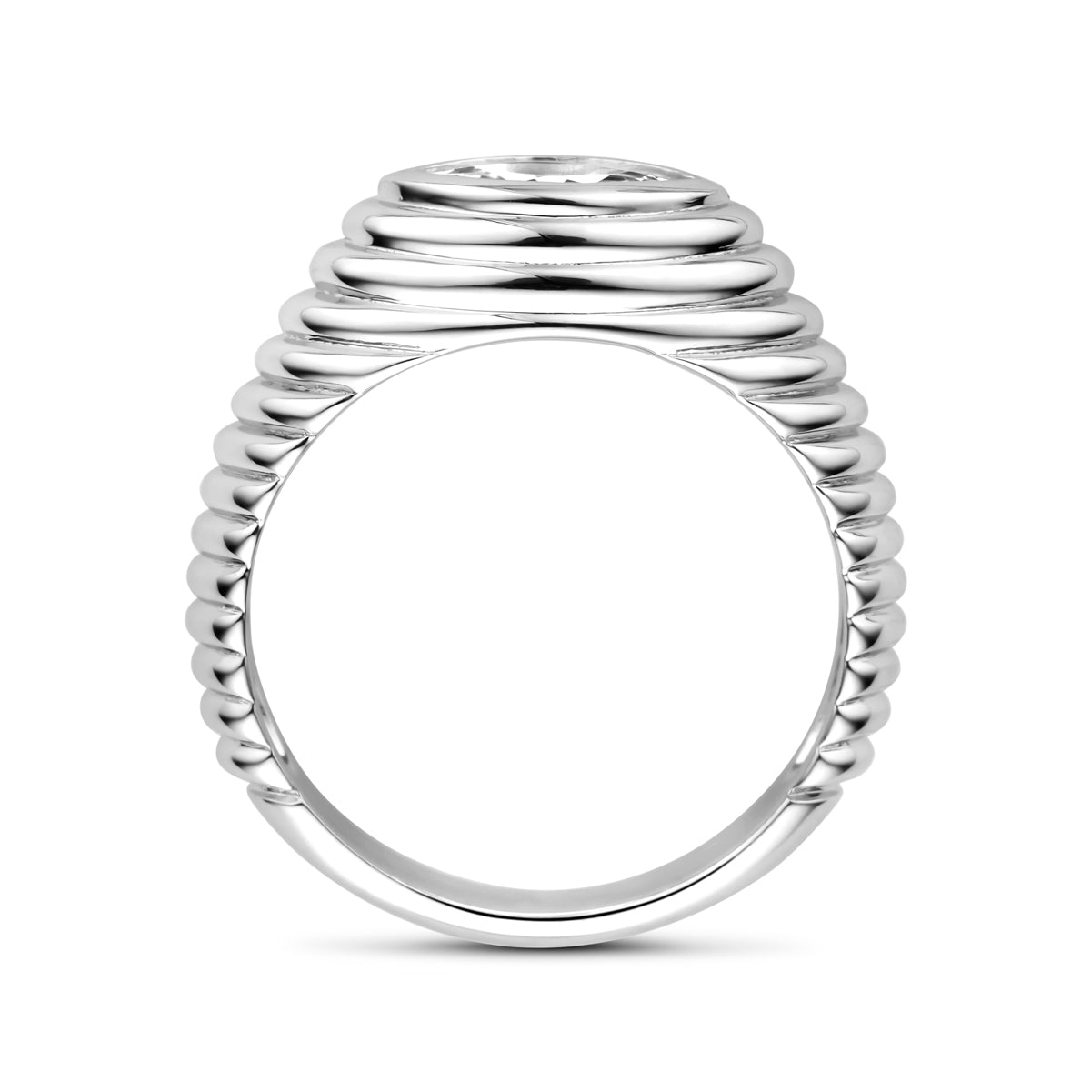 Ring Zirkonia Silber rhodiniert