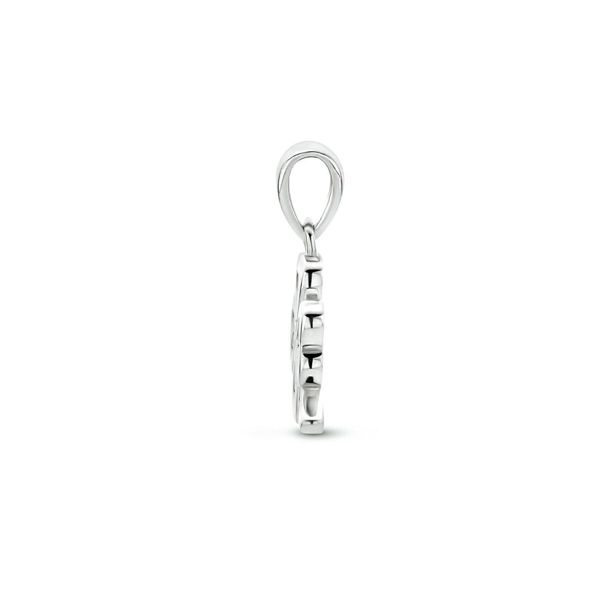 Anhänger Kleeblatt 10,5 mm Silber rhodiniert