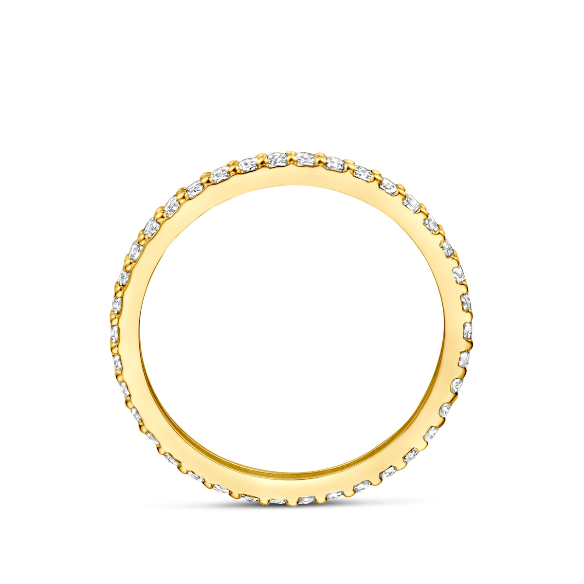 ring zirkonia 14K geelgoud