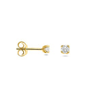 Ohrstecker Lab grown Diamant 0.20ct. (2x 0.10ct) H SI 3,25 mm 14K Gelbgold