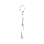 hanger kruis zilver gerhodineerd