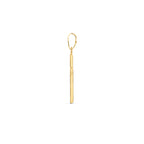 hanger kruis gehamerd 18 mm 14K geelgoud