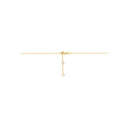Halskette Herz Labordiamant 0.01ct G VS 36 - 38 - 40 cm 14K Gelbgold
