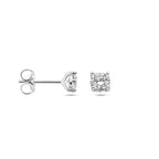 Ohrstecker Zirkonia Silber rhodiniert