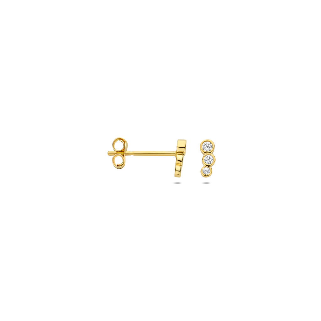 Ohrstecker Zirkonia 14K Gelbgold