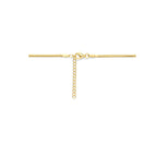 collier gourmette 2 mm 40 + 4 cm 3 micron zilver verguld (geel)