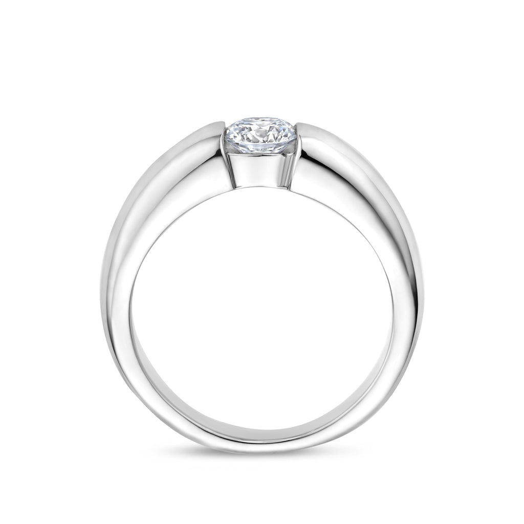Ring Zirkonia Silber rhodiniert