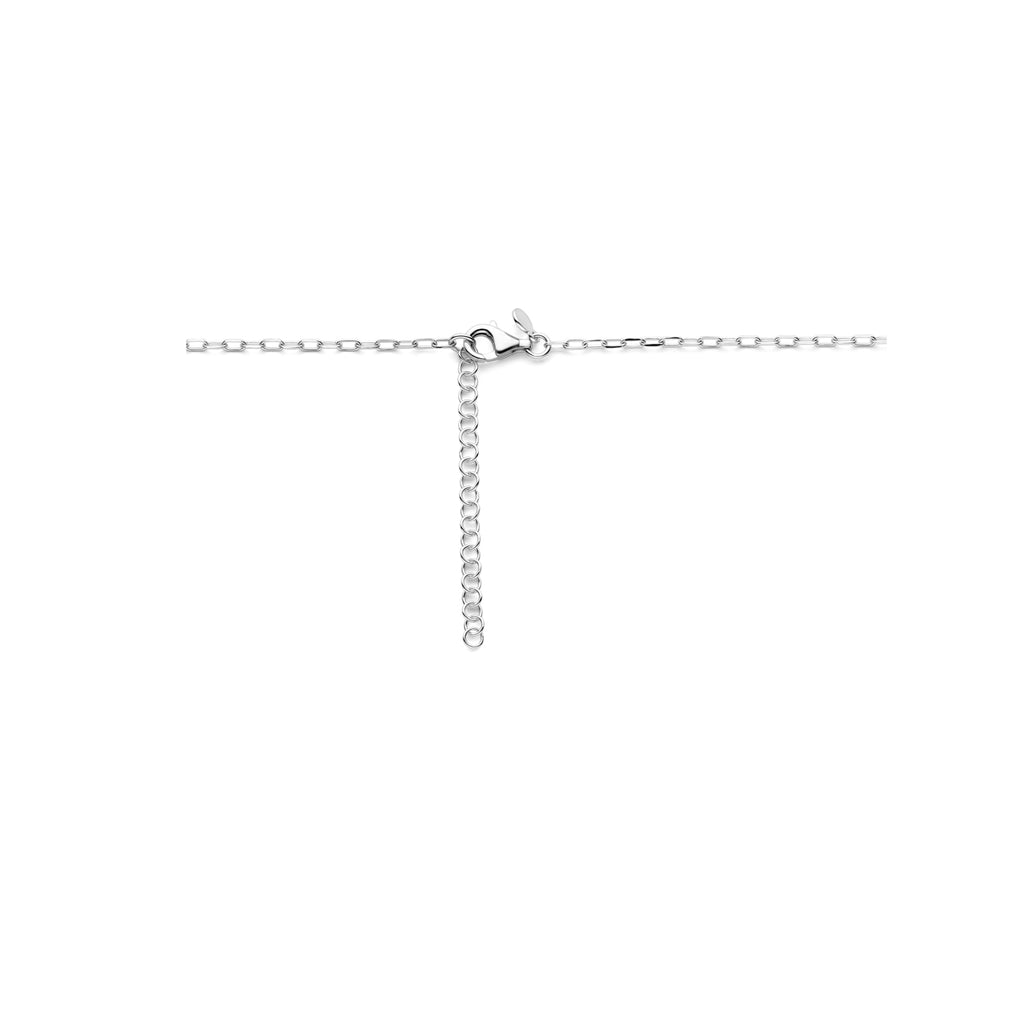 Halskette Herz 41 + 5 cm Silber rhodiniert