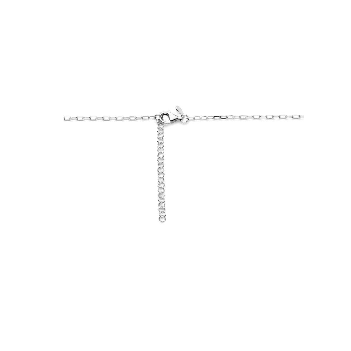Halskette Herz 41 + 5 cm Silber rhodiniert