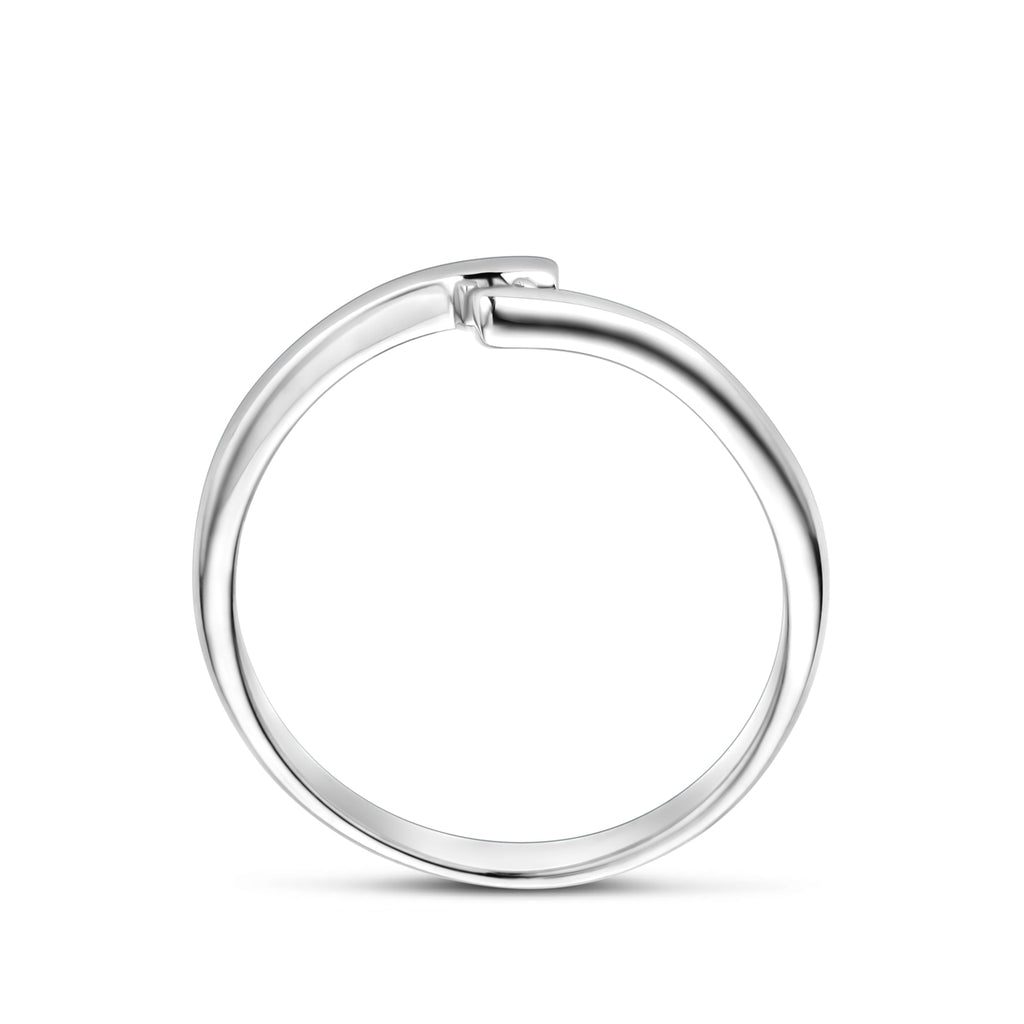 Ring Zirkonia Silber rhodiniert