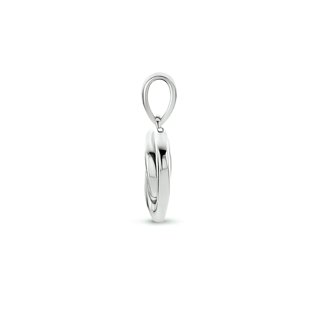 hanger hart zilver gerhodineerd
